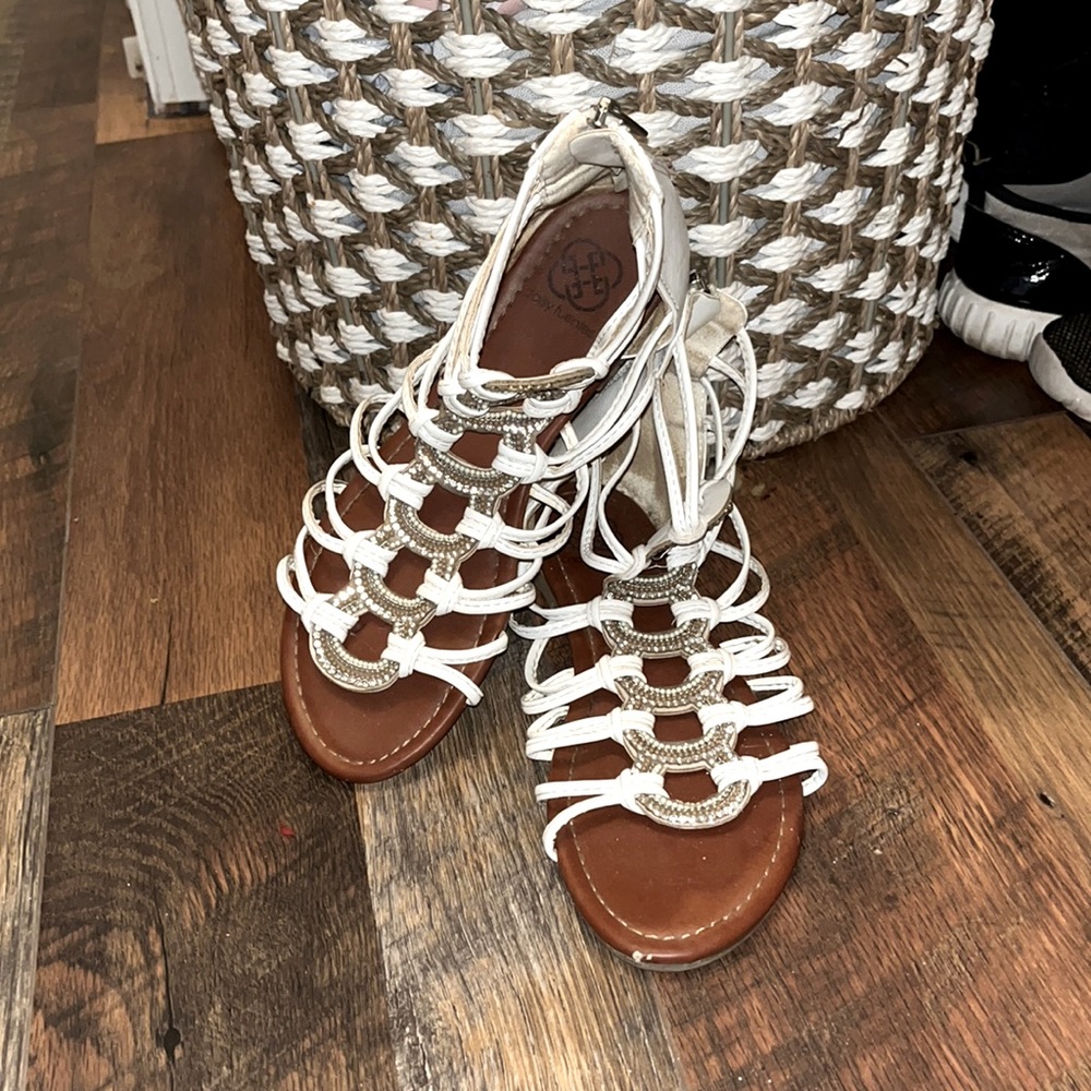 White Strappy Sandals
